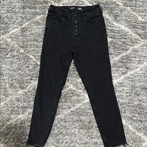 Old Navy Black High-Rise Button-Fly Jeans